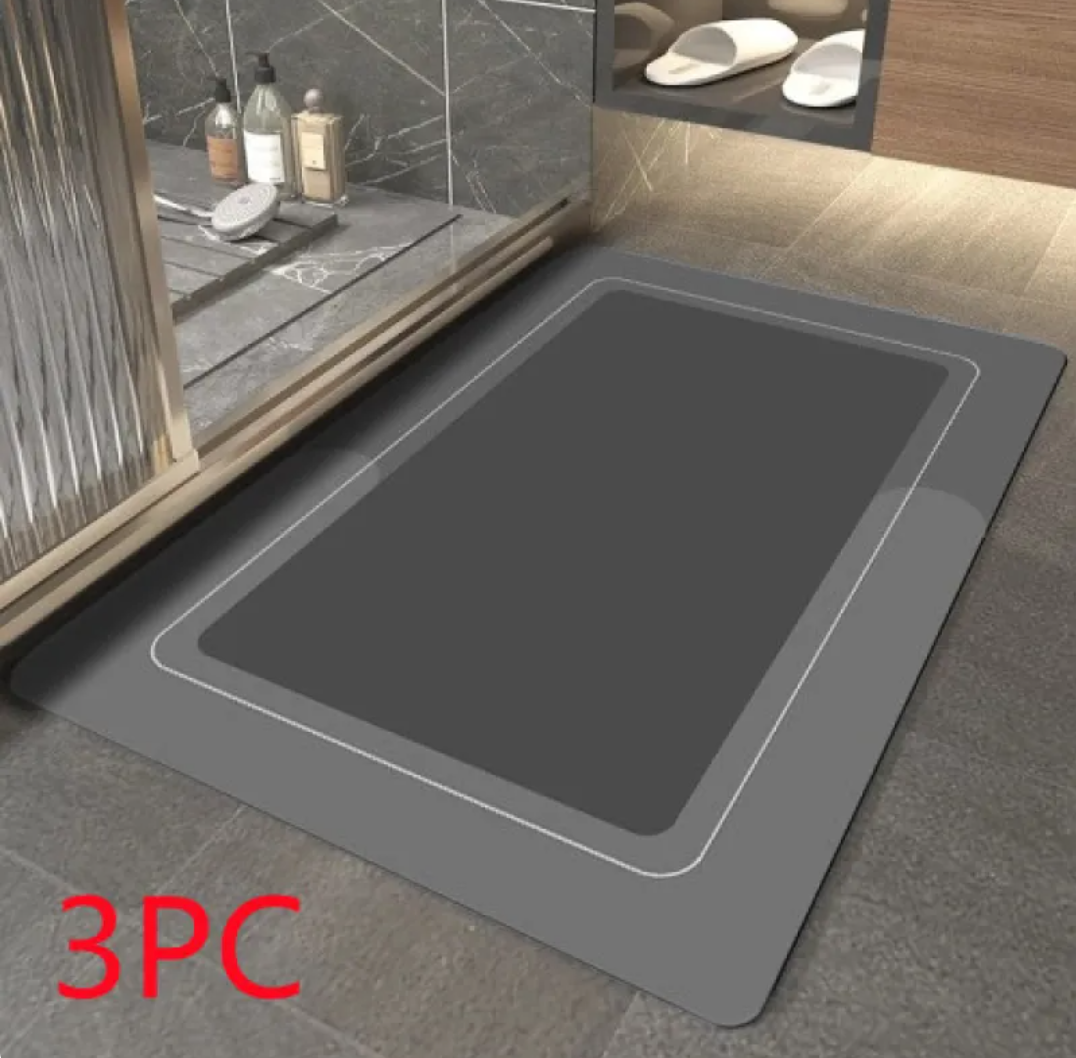 Modern Diatom Ooze Bathroom Floor Mat